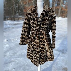 Dittrich Furs/ Rich Furs 1960s Rabbit Fur Coat